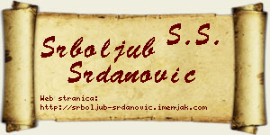 Srboljub Srdanović vizit kartica